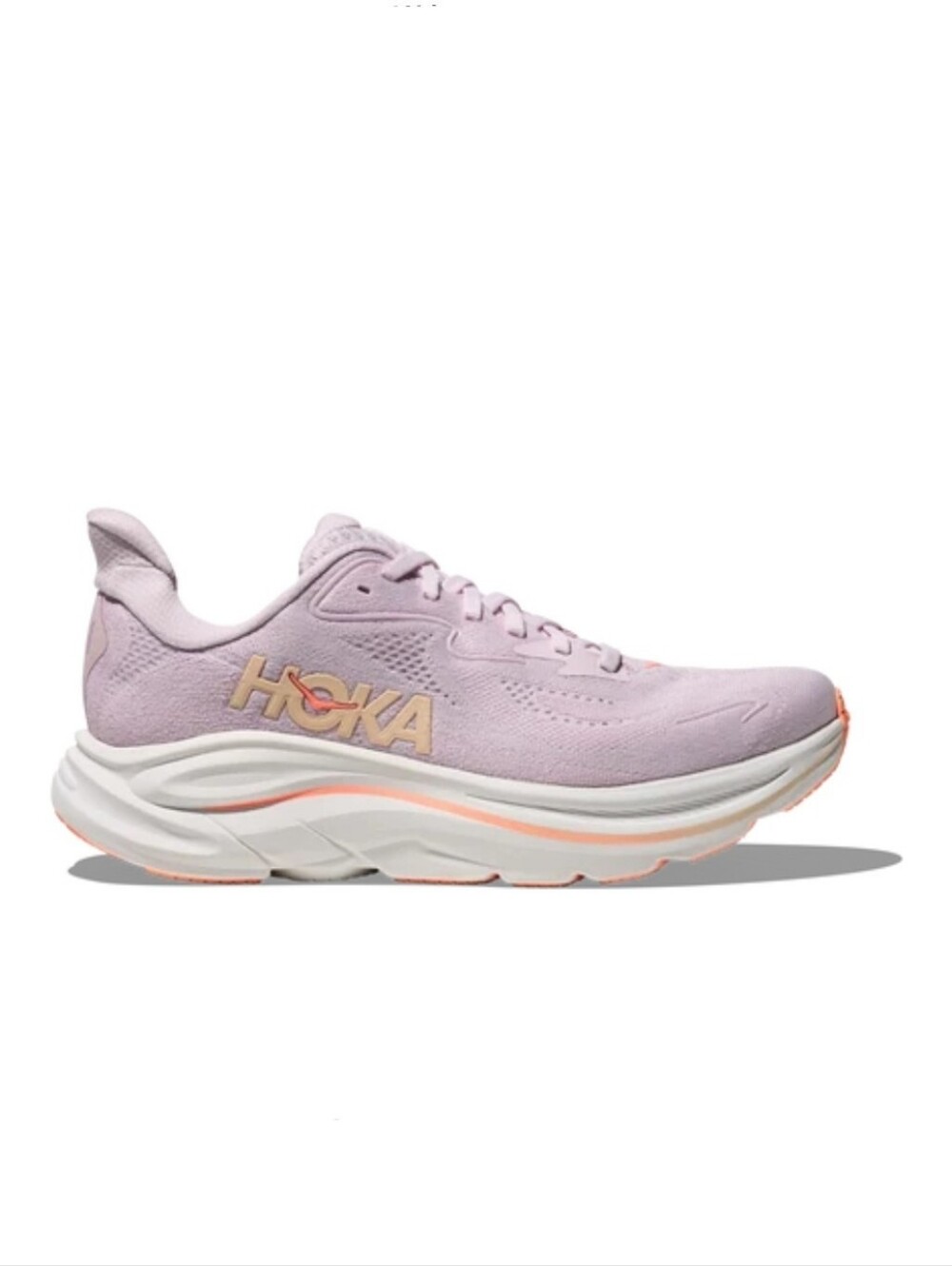 Size 10B-HOKA Clifton 10 Lilac Cream Tangerine Glow 1162031/LRMT Women's Shoes